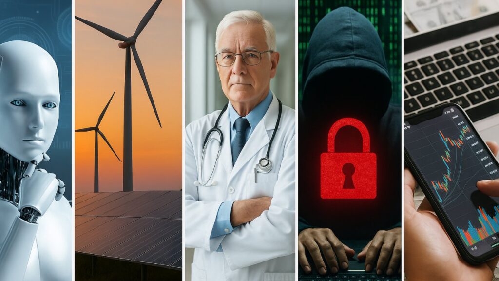Best Sectors Technology & Artificial Intelligence, Renewable Energy & Green Technology, Healthcare & Biotechnology, Cybersecurity, and FinTech